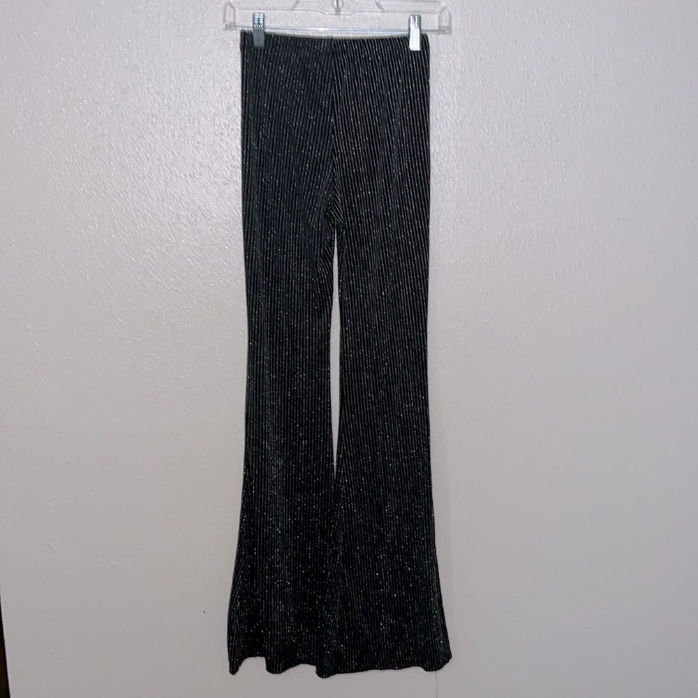 Vintage Metallic Pinstripe Disco Pants - size S
